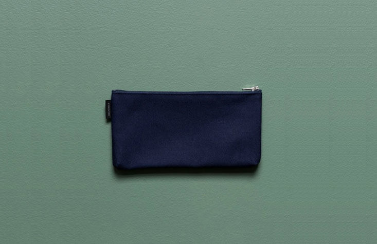Remember those plastic pencil boxes that inevitably exploded their contents all over the floor if dropped? Stick to a durable (and washable) cloth zip pouch instead, like this Canvas Flat Pencil Case from Everyday Needs; $20 NZD.