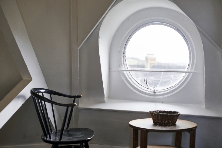Back to work—with a view. Photograph from A Historic House Reimagined for a Modern Family in Stroud, England.