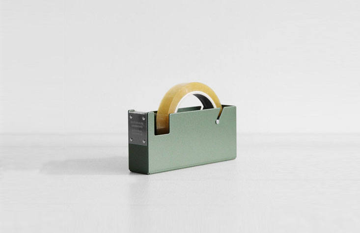 The Japan-made, steel Penco Tape Dispenser from Father Rabbit ($69.90) comes with a slip-resistant pad that prevents slipping and scratching. It can also be affixed to the wall or desk.