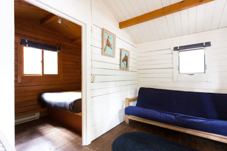 The smaller cabins provide more rustic accommodations.